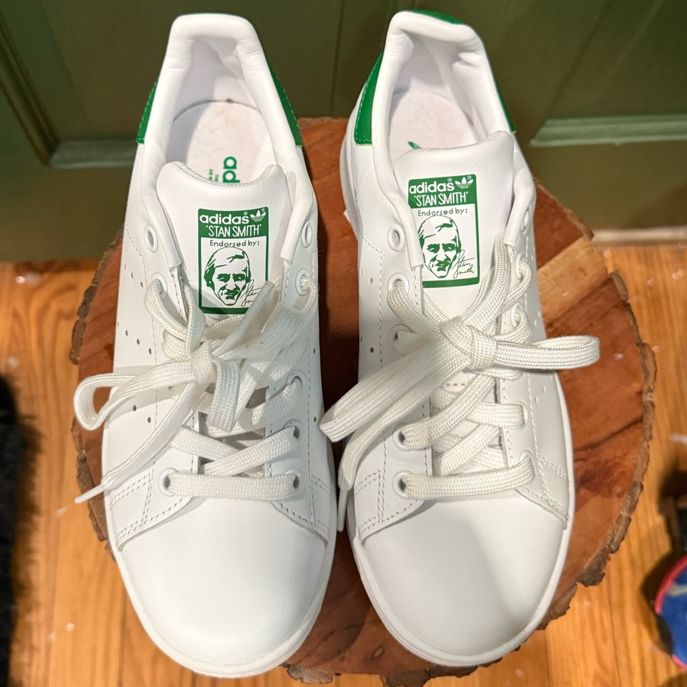 Adidas Kids' Sneakers White with Green Accents